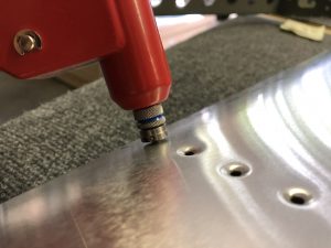 Pop dimple tool using the hand riveter