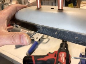 Checking depth using a countersunk rivet