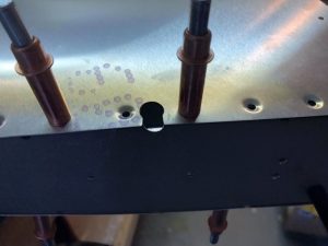 Notch to slot the skin around the Antenna