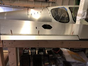 Elevator trim tab temporarily mounted