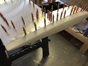 Fiberglass tip match-drilled