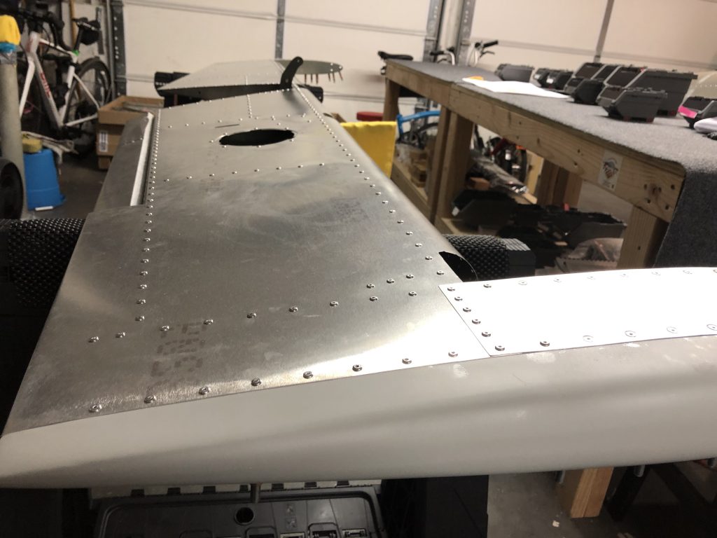 Riveting the Elevator skins - Sarah's Sling TSi Build Log