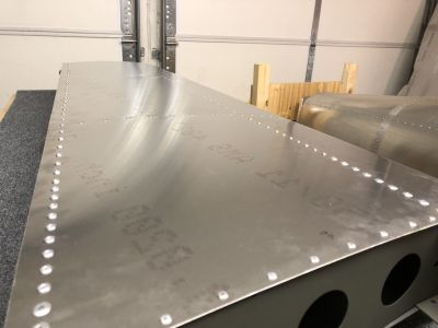 Finished riveting the bottom right side of the Horizontal Stabilizer